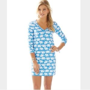 Lilly Pulitzer Tusk in Sun Elephant Dress Small